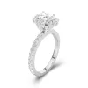 Luxury Oval 1.50ct Moissanite Engagement Ring