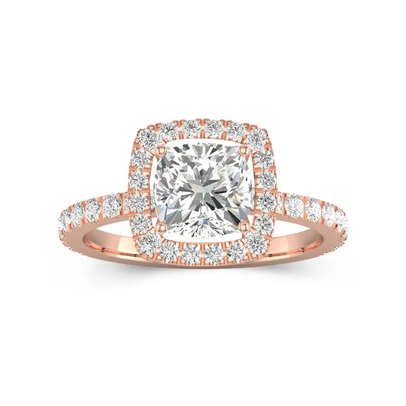 Delicate Cushion 1.50ct Moissanite Engagement Ring