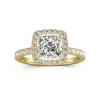 Delicate Cushion 1.50ct Moissanite Engagement Ring