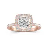 Delicate Cushion 1.50ct Moissanite Engagement Ring