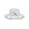 Delicate Cushion 1.50ct Moissanite Engagement Ring