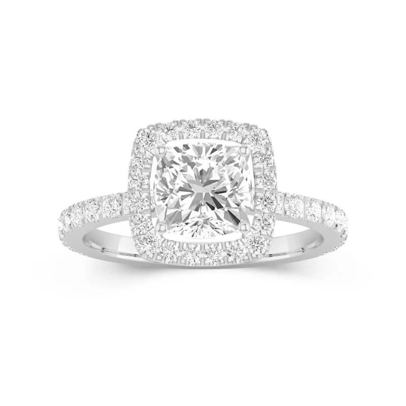 Delicate Cushion 1.50ct Moissanite Engagement Ring