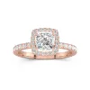 Delicate Cushion 1.00ct Moissanite Engagement Ring