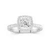 Delicate Cushion 1.00ct Moissanite Engagement Ring