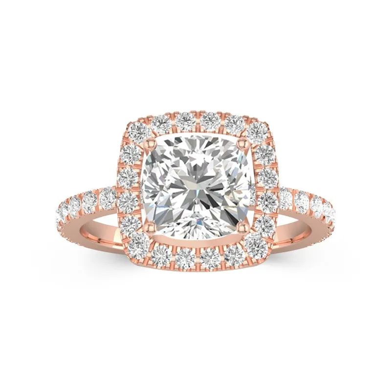 Delicate Cushion 2.00ct Moissanite Engagement Ring