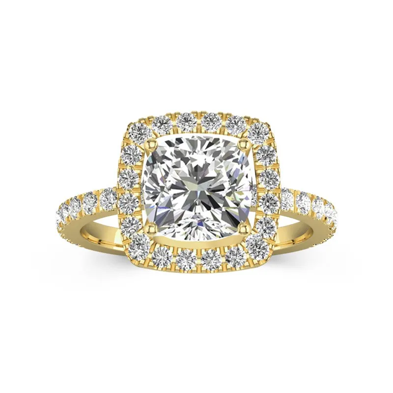 Delicate Cushion 2.00ct Moissanite Engagement Ring