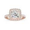 Delicate Cushion 2.00ct Moissanite Engagement Ring