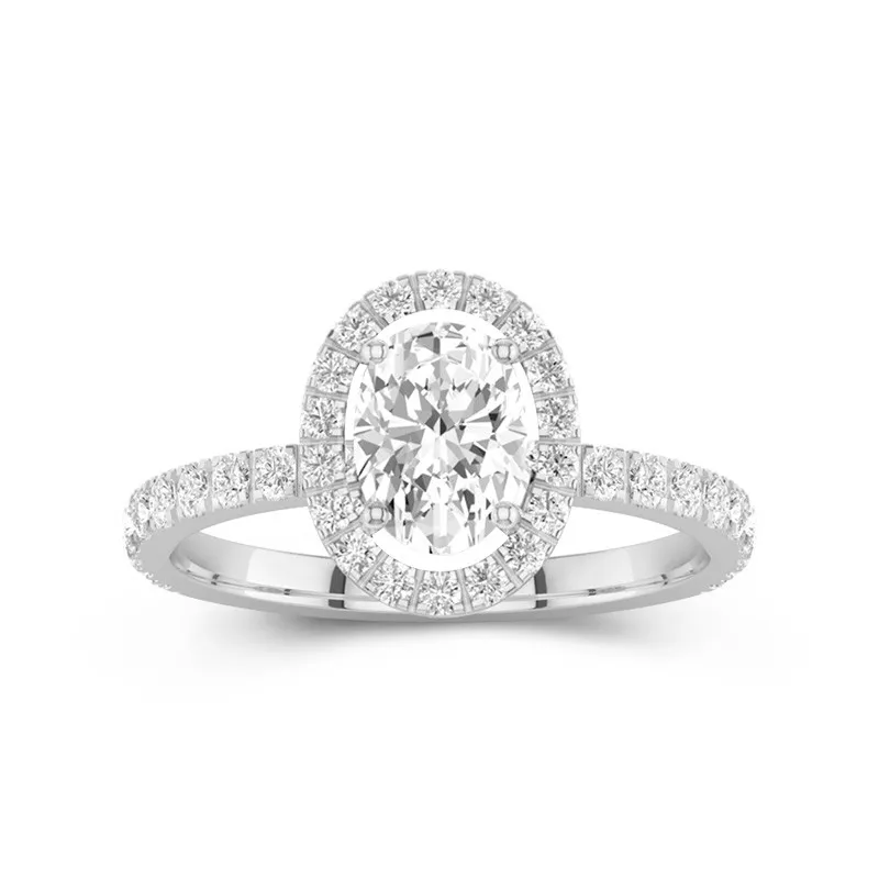Delicate Oval 1.50ct Moissanite Engagement Ring
