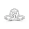 Delicate Oval 2.00ct Moissanite Engagement Ring