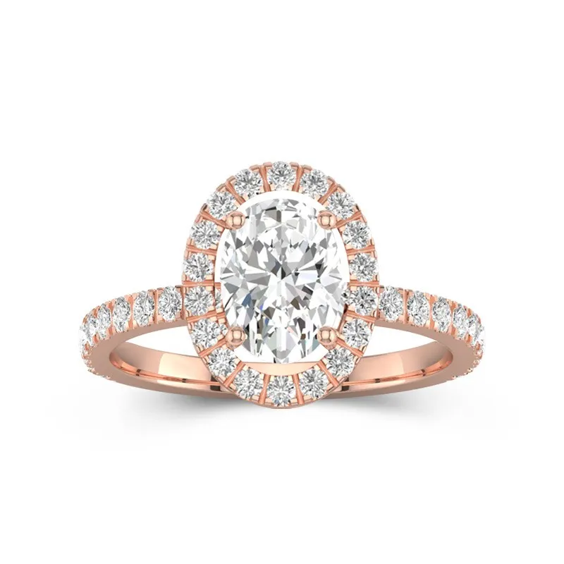 Delicate Oval 2.00ct Moissanite Engagement Ring