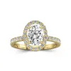 Delicate Oval 2.00ct Moissanite Engagement Ring