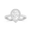 Delicate Pear 1.50ct Moissanite Engagement Ring