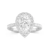 Delicate Pear 2.00ct Moissanite Engagement Ring