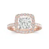 Delicate Princess 2.00ct Moissanite Engagement Ring