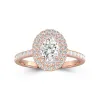 Luxury Oval 1.00ct Moissanite Engagement Ring