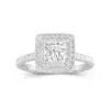 Luxury Princess 1.00ct Moissanite Engagement Ring