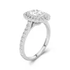 Luxury Oval 1.00ct Moissanite Engagement Ring