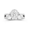 Nature Oval 1.00ct Moissanite Engagement Ring