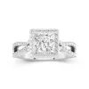 Nature Princess 1.50ct Moissanite Engagement Ring