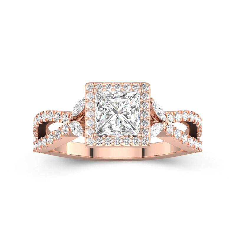 Vancaro princess cut deals engagement ring