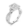 Nature Princess 1.50ct Moissanite Engagement Ring