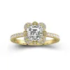 Vintage Asscher 1.50ct Moissanite Engagement Ring