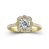 Vintage Cushion 1.50ct Moissanite Engagement Ring