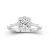 Vintage Cushion 1.00ct Moissanite Engagement Ring