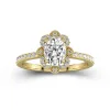 Vintage Oval 1.50ct Moissanite Engagement Ring