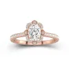 Vintage Oval 1.00ct Moissanite Engagement Ring