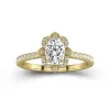 Vintage Oval 1.00ct Moissanite Engagement Ring