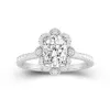 Vintage Oval 2.00ct Moissanite Engagement Ring