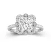 Vintage Princess 2.00ct Moissanite Engagement Ring