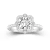 Vintage Round 1.50ct Moissanite Engagement Ring