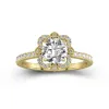 Vintage Round 1.00ct Moissanite Engagement Ring