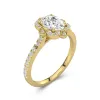 Vintage Oval 2.00ct Moissanite Engagement Ring