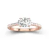 1.50ct Moissanite Engagement Ring 14K Rose Gold