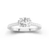 1.50ct Moissanite Engagement Ring 14K White Gold