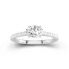 1.00ct Moissanite Engagement Ring 14K White Gold