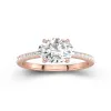 2.00ct Moissanite Engagement Ring 14K Rose Gold