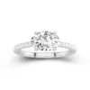 2.00ct Moissanite Engagement Ring 14K White Gold