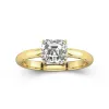 Understated Asscher 1.50ct Moissanite Engagement Ring