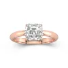 Understated Asscher 2.00ct Moissanite Engagement Ring