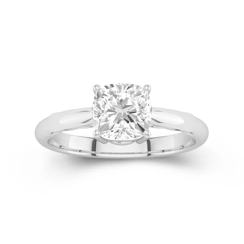 Understated Cushion 1.50ct Moissanite Engagement Ring