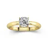 Understated Cushion 1.00ct Moissanite Engagement Ring