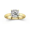 Understated Cushion 2.00ct Moissanite Engagement Ring