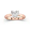 Understated Heart 1.50ct Moissanite Engagement Ring