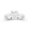 Understated Heart 1.00ct Moissanite Engagement Ring