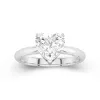 Understated Heart 2.00ct Moissanite Engagement Ring