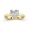 Understated Heart 2.00ct Moissanite Engagement Ring